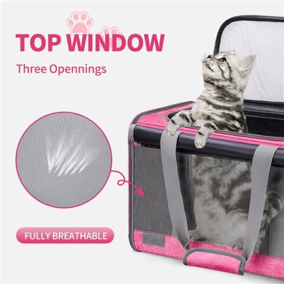 Cat Carrier Airline Approved, Pet Carriers for Cats with Water - Picture 2 of 7